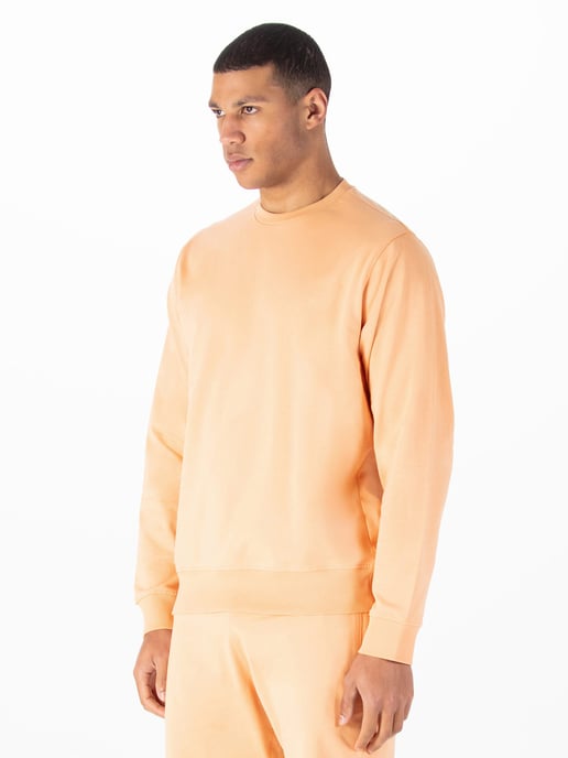 Luke 1977 Mens Conclusion Oversized Sweatshirt in Peach - Image 3
