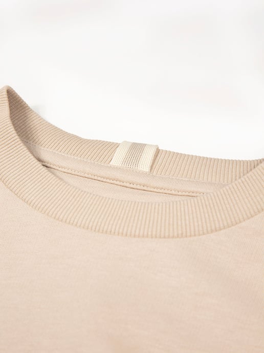 Luke 1977 Mens Conclusion Oversized Sweatshirt in Stone - Image 5