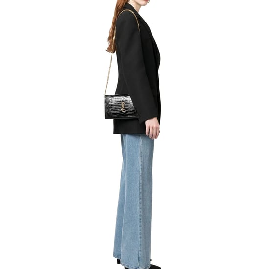 Saint Laurent Cassandre Croco-schoudertas - Image 5