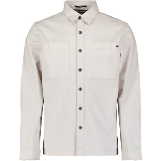 No Excess Overshirt buttons stretch chalk - Image 1
