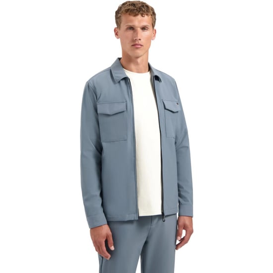 No Excess Overshirt full zipper stretch sedoc carbon blue - Image 2