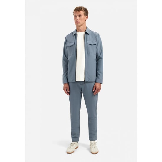 No Excess Overshirt full zipper stretch sedoc carbon blue - Image 3