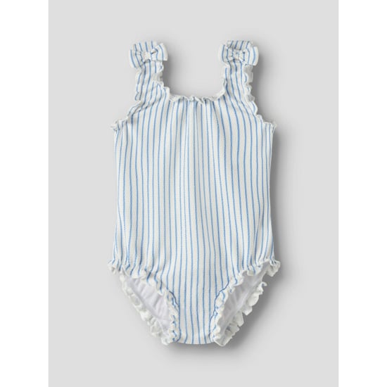 Name It Meisjes badpak geribd nmfzikka strik blauw gestreept - Image 3