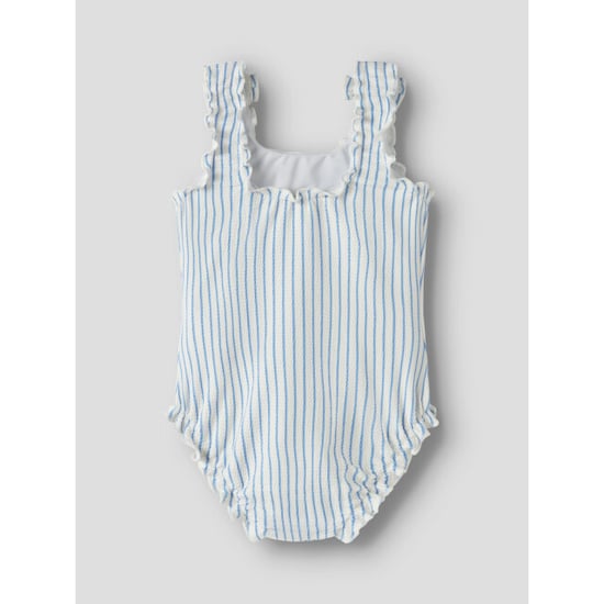 Name It Meisjes badpak geribd nmfzikka strik blauw gestreept - Image 4