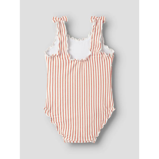 Name It Meisjes badpak geribd nmfzikka strik rood gestreept - Image 3