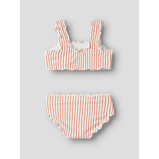 Name It Meisjes bikini set geribd nmfzikka strik rood gestreept - Image 3