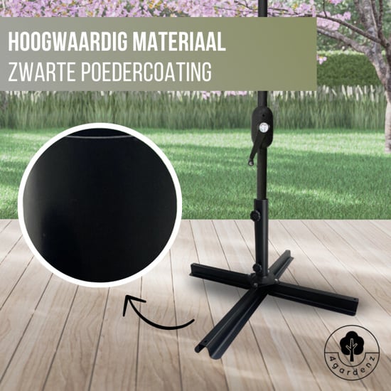 4gardenz ® parasol kruisvoet voor verzwaringstegels 77x77x31 cm - - Image 4