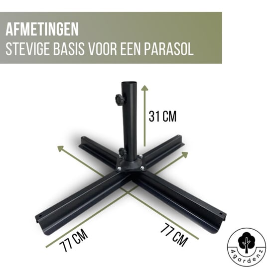 4gardenz ® parasol kruisvoet voor verzwaringstegels 77x77x31 cm - - Image 5