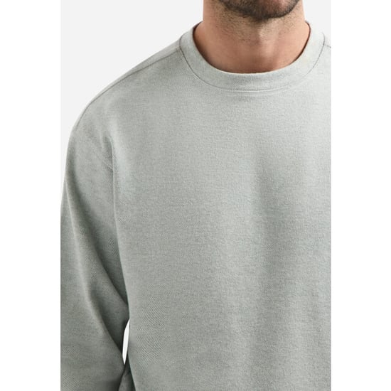 No Excess Sweater crewneck twill relief seablue - Image 4