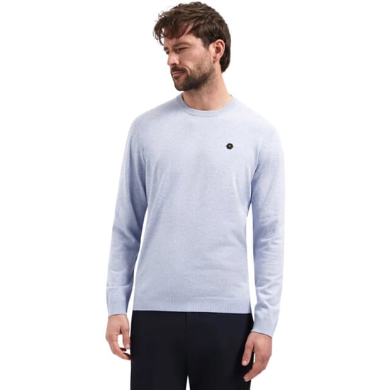 No Excess Pullover crew neck melange blue - Image 1