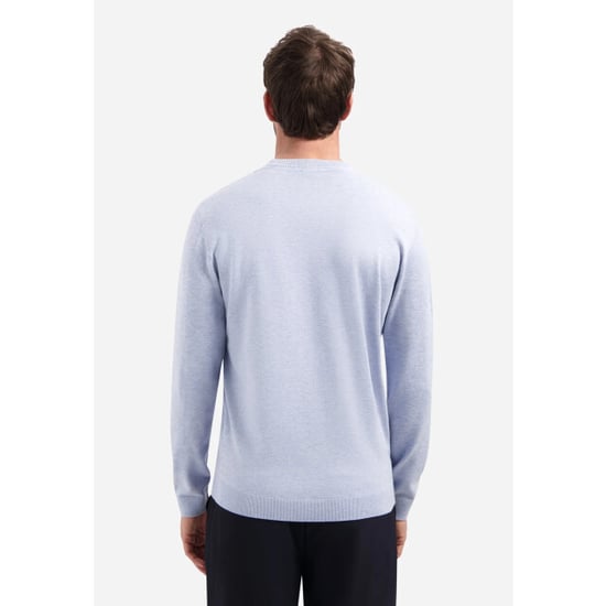 No Excess Pullover crew neck melange blue - Image 4
