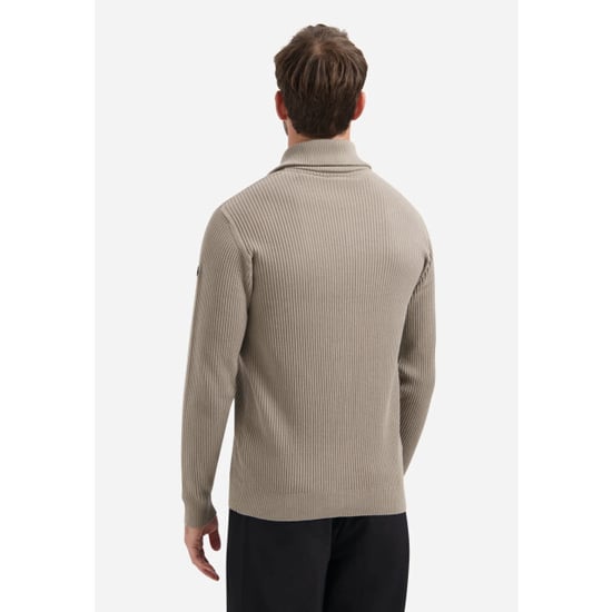 No Excess Pullover half zip wing collar tuck clay - Image 3