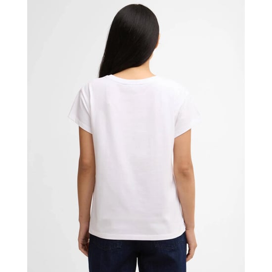 Barbour hartland t-shirt lts0717 wh11 white - Image 4