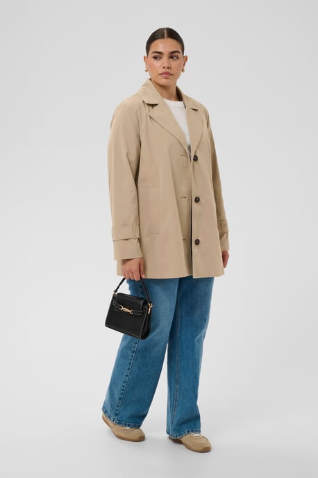 KCjacky Short Trench Coat Outerwear Loose fit - Image 2