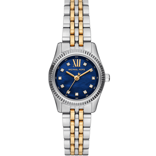Michael Kors MK4865 Lexington Blauwe Wijzerplaat Dames Twee-Tonige Horloge - Image 1