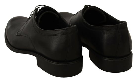 Dolce & Gabbana Black Lace Up Leather Men Formal Derby Shoes - Image 5