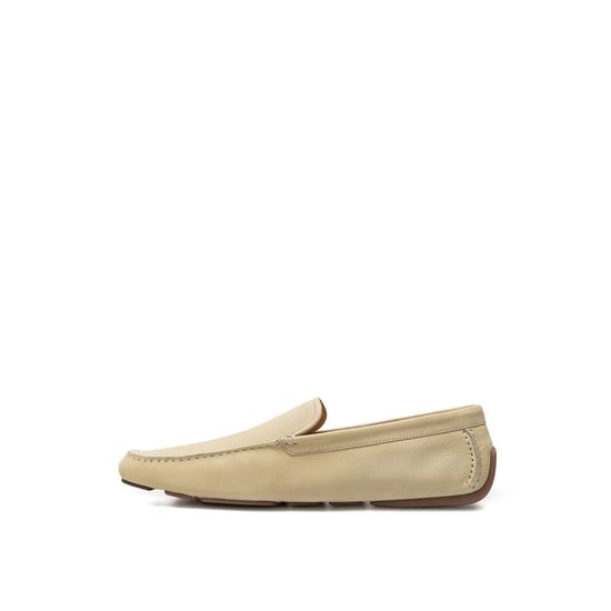 Bally Beige Skinn Mockasin - Image 2