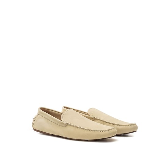 Bally Beige Skinn Mockasin - Image 3