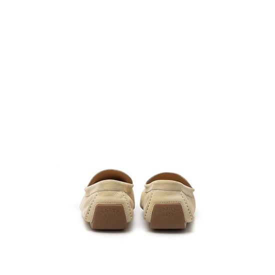 Bally Beige Skinn Mockasin - Image 4