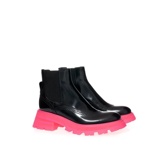Alexander McQueen Zwarte Leren Chelsea Boots - Image 3