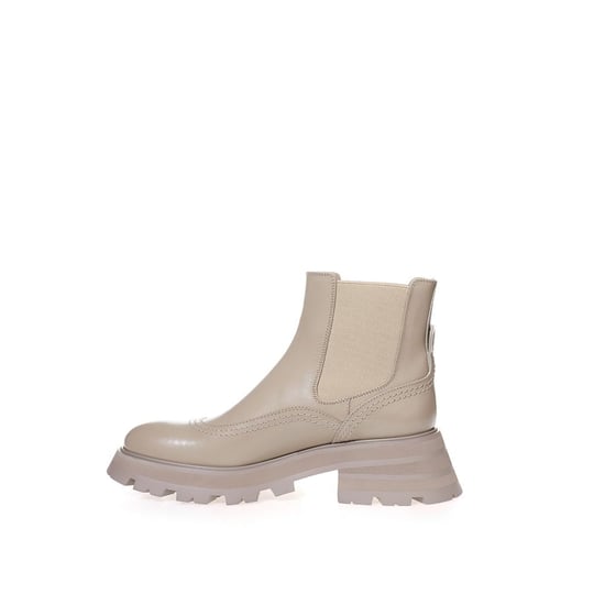 Alexander McQueen Beige Leren Chelsea Boots - Image 2