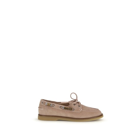 PINKO Beige Kalfskleren Bos Taurus Instapschoenen - Image 1