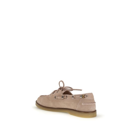 PINKO Beige Kalfskleren Bos Taurus Instapschoenen - Image 3