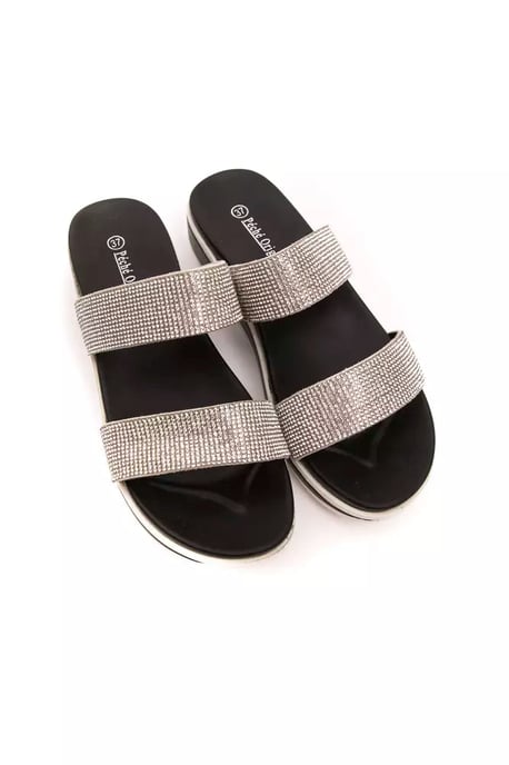 Péché Originel Silver Textile Women Sandal - Image 2