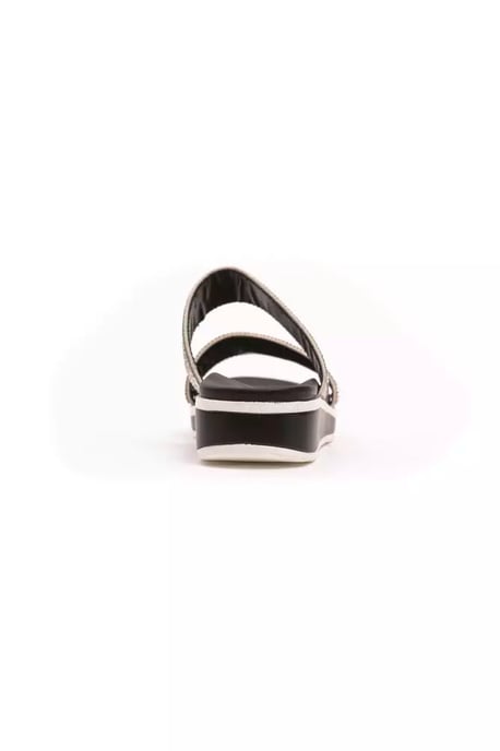 Péché Originel Silver Textile Women Sandal - Image 3
