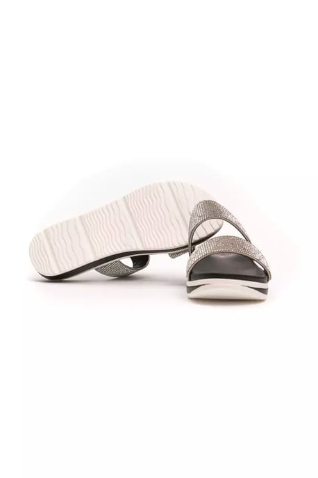 Péché Originel Silver Textile Women Sandal - Image 4