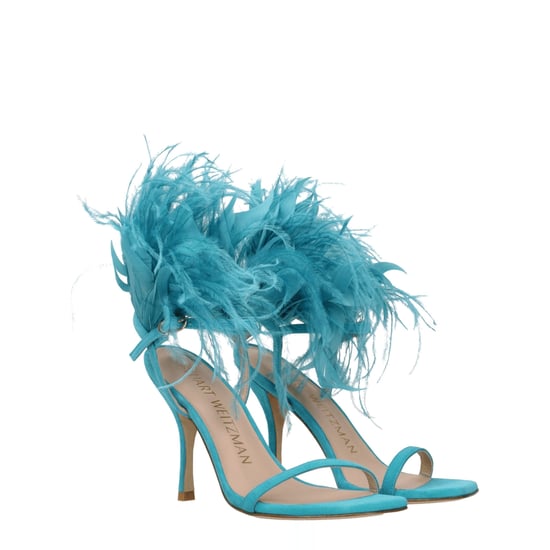 Stuart Weitzman Groene Leren Stiletto Hakken Sandalen - Image 2