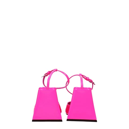 The Attico Roze Leren Stiletto Haksandalen - Image 5