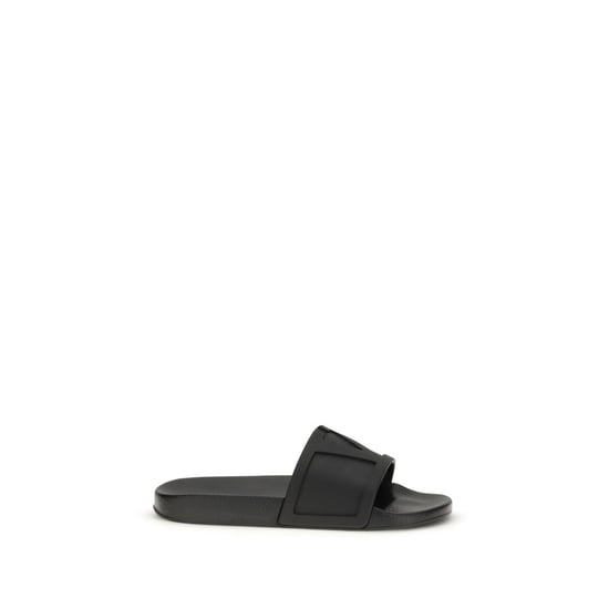 Valentino Garavani Zwarte Rubber Sandalen - Image 1