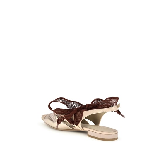 PINKO Multicolor Kalfsleer Bos Taurus Ballerina's - Image 3