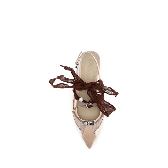 PINKO Multicolor Kalfsleer Bos Taurus Ballerina's - Image 4