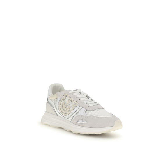 PINKO Witte Kalfskleren Bos Taurus Sport Sneakers - Image 2