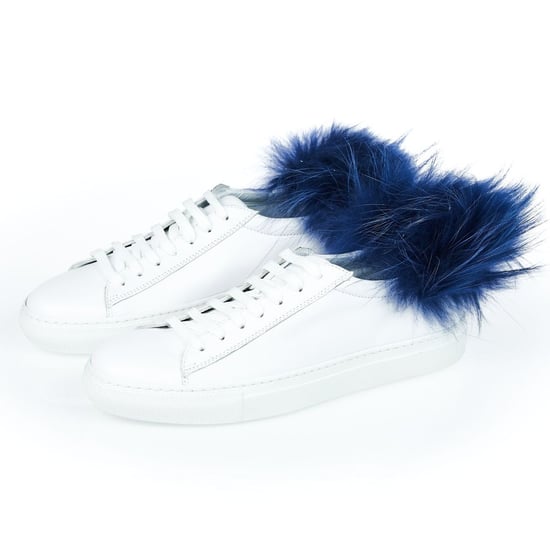Mr&Mrs Italy Witte Lamsleer Dames Sneaker - Image 3