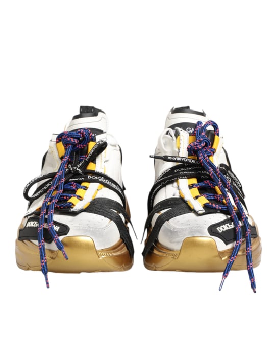 Dolce & Gabbana Multicolor Daymaster Low Top Sneakers Shoes - Image 3