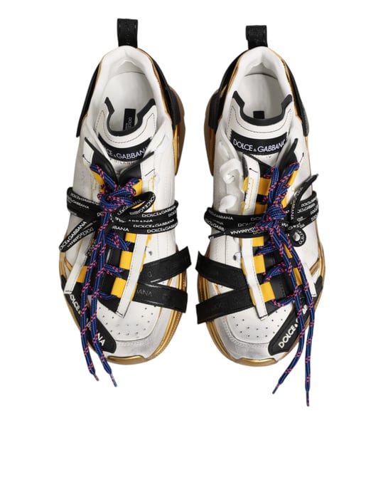 Dolce & Gabbana Multicolor Daymaster Low Top Sneakers Shoes - Image 4
