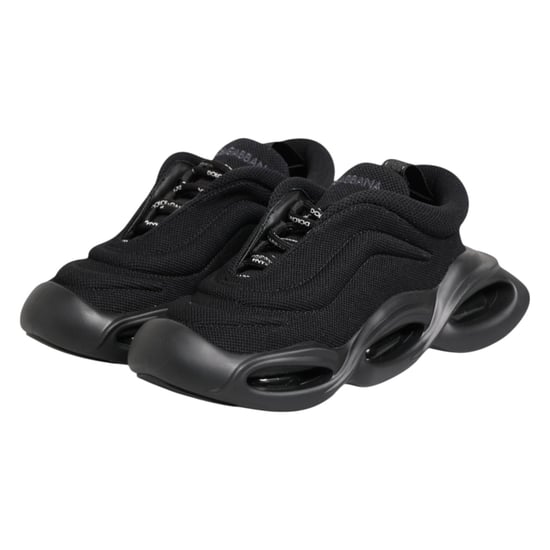 Dolce & Gabbana Zwarte Slip On Lage Top Golf Sneakers Schoenen - Image 4