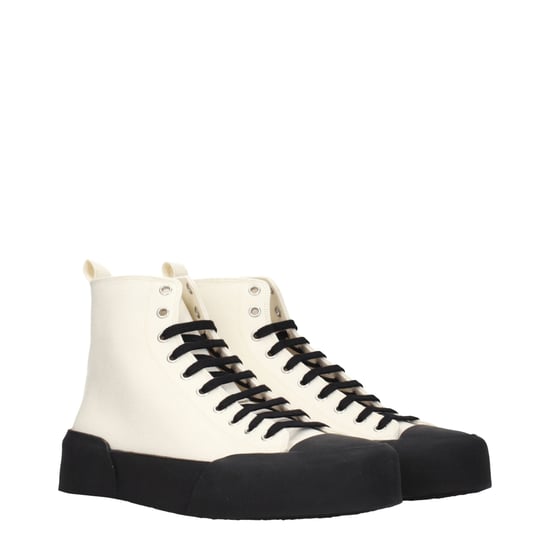 Jil Sander Beiga Tyg Hög Top Sneakers - Image 2