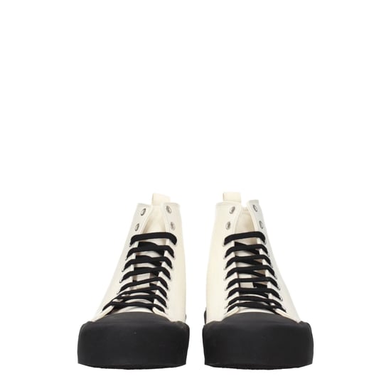 Jil Sander Beiga Tyg Hög Top Sneakers - Image 3