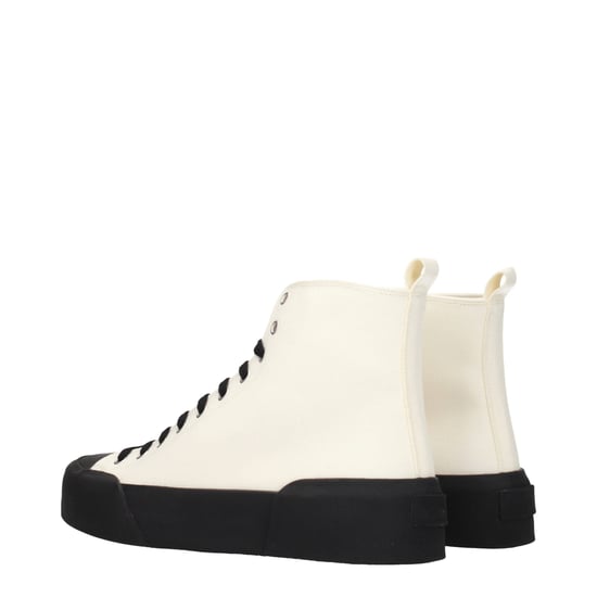 Jil Sander Beiga Tyg Hög Top Sneakers - Image 4