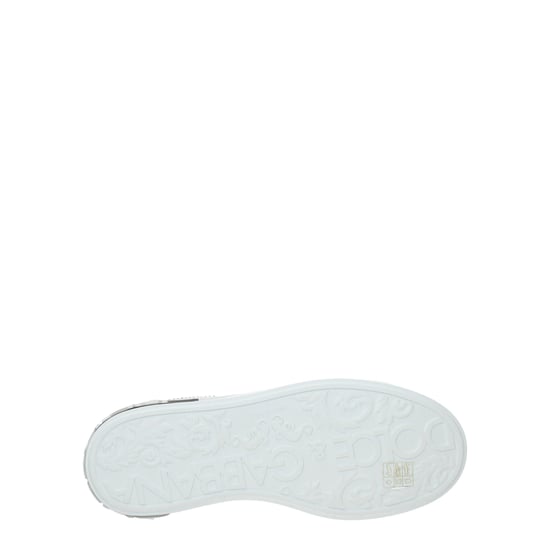 Portofino Sneakers - Dolce & Gabbana - Vit/Silver - Läder - Image 5