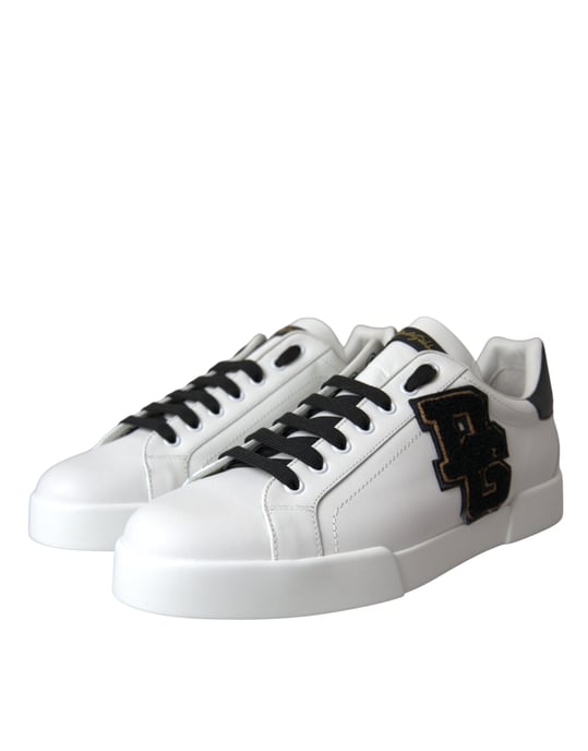 Dolce & Gabbana Witte Leren DG Logo Casual Lage Sneakers Schoenen - Image 3