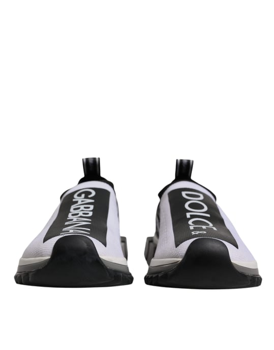 Dolce & Gabbana Svart Vit Slip On Sorrento Sneakers Skor - Image 3