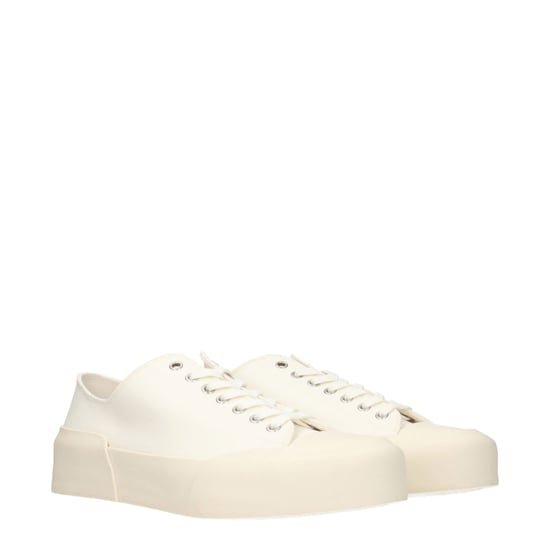 Jil Sander beige tyg låga sneakers - Image 2