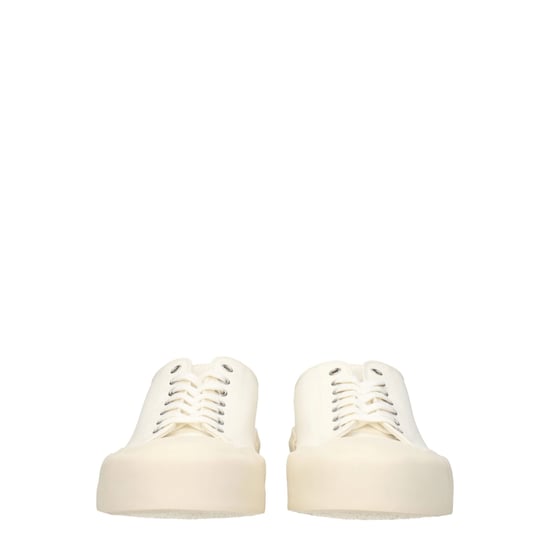 Jil Sander beige tyg låga sneakers - Image 3