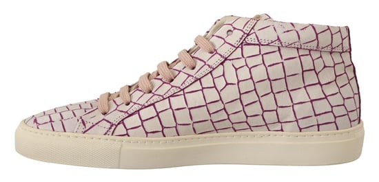 HIDE & JACK Witte Bordeaux Leren Casual Veterschoenen - Image 2