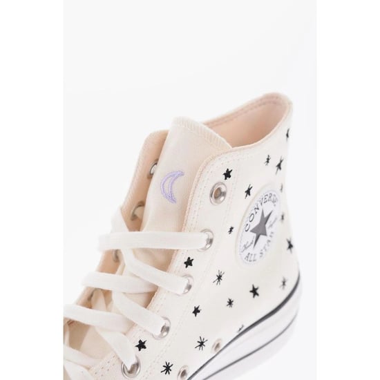 Converse Zwarte en Witte Canvas Hoge Sneakers - Image 2